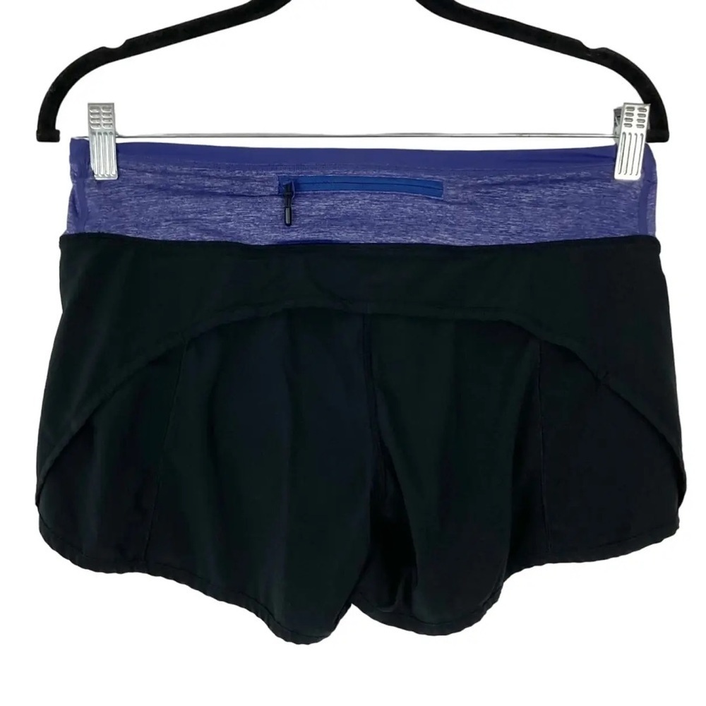 LULULEMON Turbo Run Shorts, Heathered Royalty Purple, 4” (US 6)
